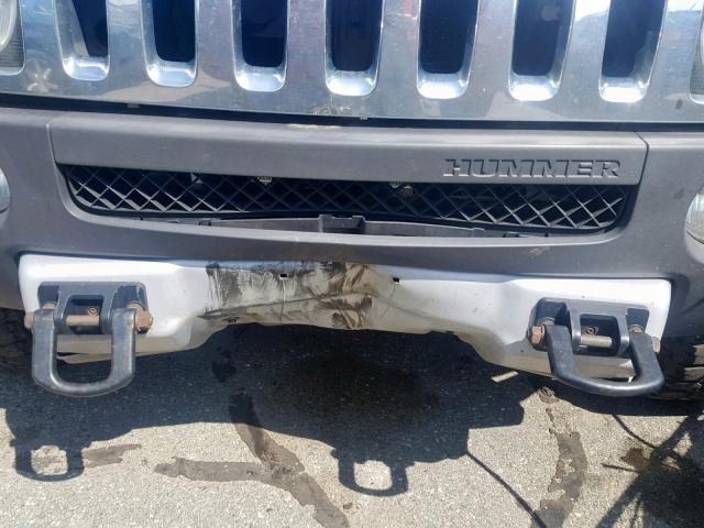 5GTEN13E488109460 - 2008 HUMMER H3 BLUE photo 9