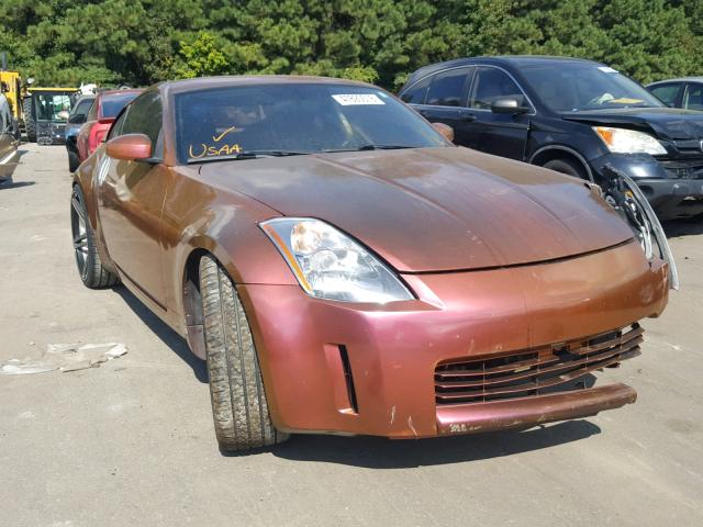 JN1AZ34D73T103933 - 2003 NISSAN 350Z COUPE ORANGE photo 1