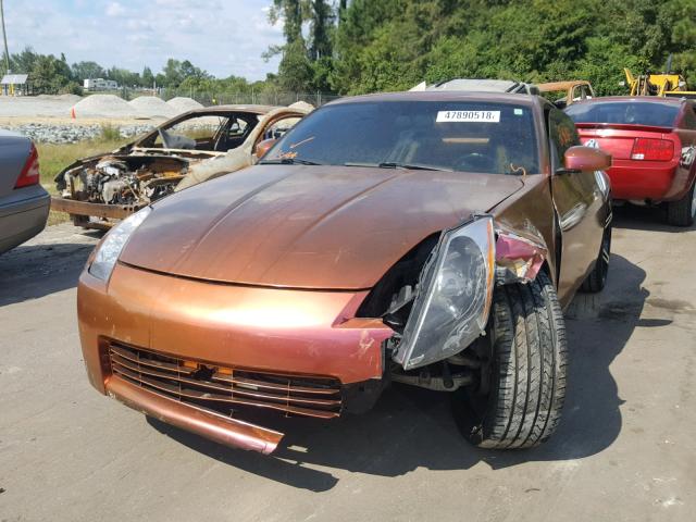 JN1AZ34D73T103933 - 2003 NISSAN 350Z COUPE ORANGE photo 2