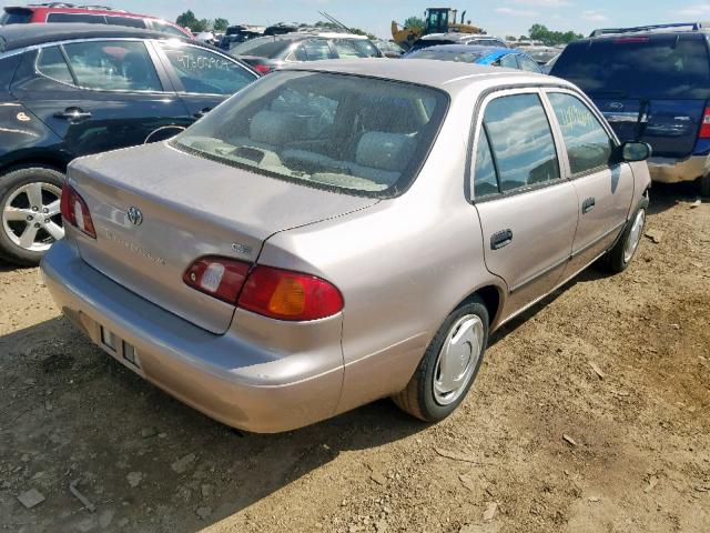 2T1BR12E9YC277552 - 2000 TOYOTA COROLLA VE TAN photo 4