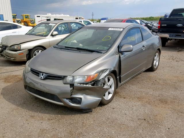 2HGFG126X6H519673 - 2006 HONDA CIVIC LX CHARCOAL photo 2