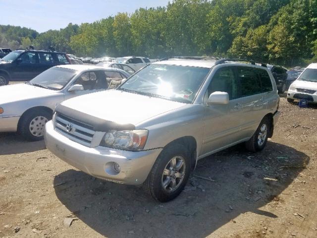 JTEDP21A440032659 - 2004 TOYOTA HIGHLANDER GRAY photo 2