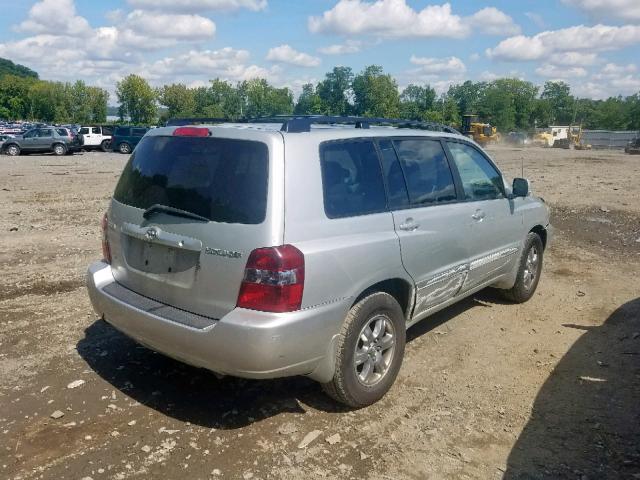 JTEDP21A440032659 - 2004 TOYOTA HIGHLANDER GRAY photo 4