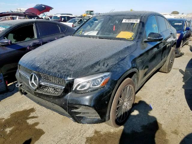 WDC0J4KB8KF537650 - 2019 MERCEDES-BENZ GLC COUPE BLACK photo 2