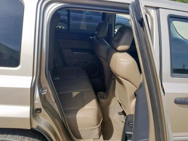 1J4FF48B69D207580 - 2009 JEEP PATRIOT LI TAN photo 6