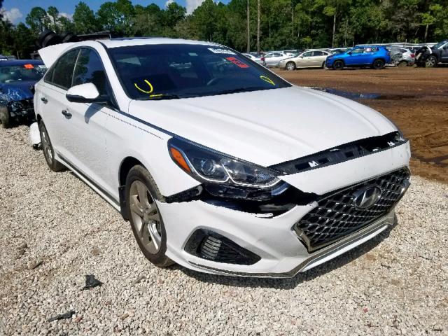 5NPE34AF1JH708737 - 2018 HYUNDAI SONATA SPO WHITE photo 1