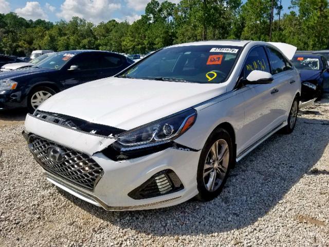 5NPE34AF1JH708737 - 2018 HYUNDAI SONATA SPO WHITE photo 2