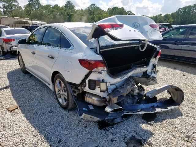 5NPE34AF1JH708737 - 2018 HYUNDAI SONATA SPO WHITE photo 3