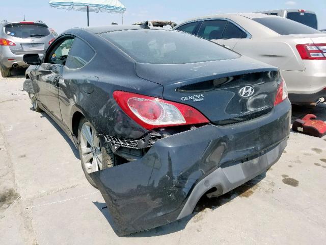 KMHHU6KH7AU030910 - 2010 HYUNDAI GENESIS CO CHARCOAL photo 3