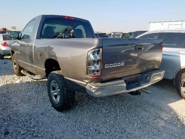 1D7HA16K13J526687 - 2003 DODGE RAM 1500 S GRAY photo 3