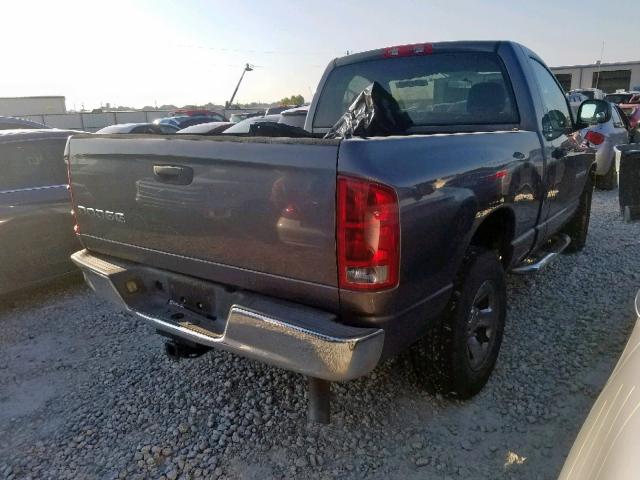 1D7HA16K13J526687 - 2003 DODGE RAM 1500 S GRAY photo 4