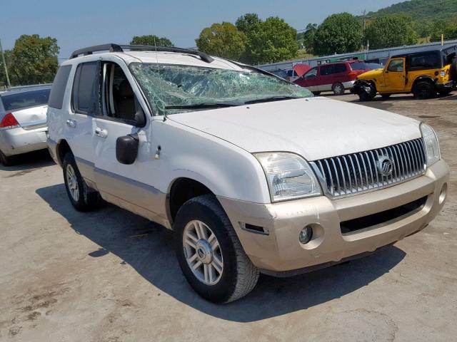 4M2ZU86K65UJ06210 - 2005 MERCURY MOUNTAINEE WHITE photo 1