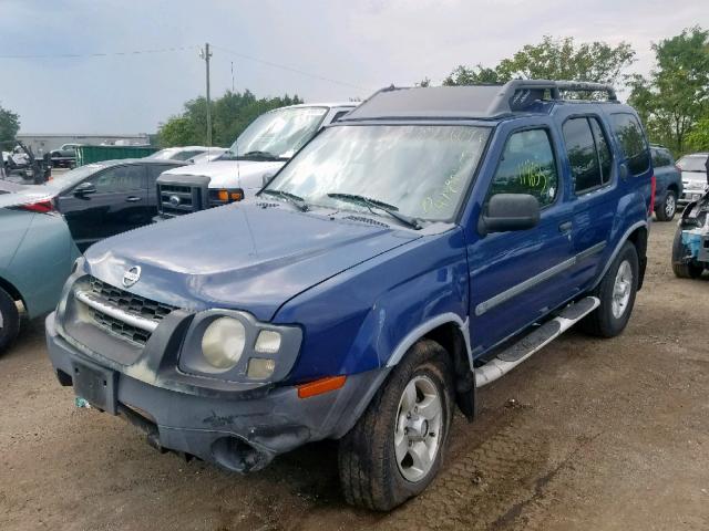 5N1ED28Y64C655831 - 2004 NISSAN XTERRA XE BLUE photo 2