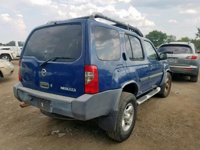 5N1ED28Y64C655831 - 2004 NISSAN XTERRA XE BLUE photo 4