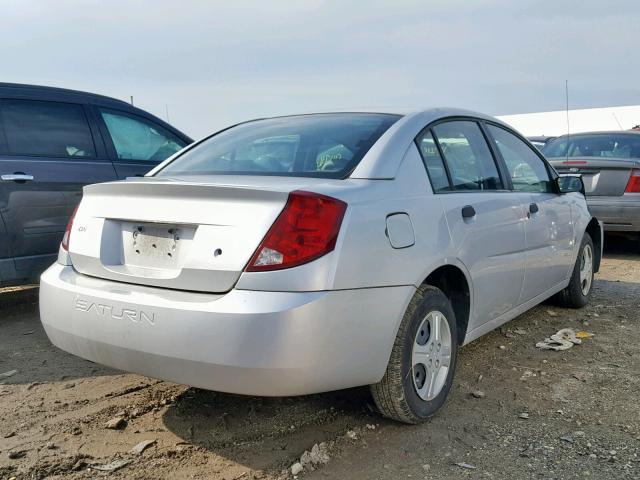 1G8AG52F04Z134694 - 2004 SATURN ION LEVEL SILVER photo 4