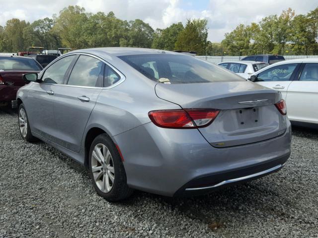 1C3CCCAB9FN660155 - 2015 CHRYSLER 200 LIMITE SILVER photo 3