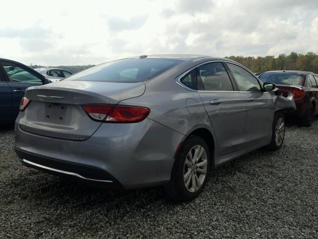 1C3CCCAB9FN660155 - 2015 CHRYSLER 200 LIMITE SILVER photo 4