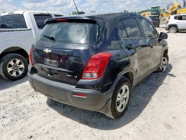 3GNCJKSB4FL199416 - 2015 CHEVROLET TRAX LS BLACK photo 4