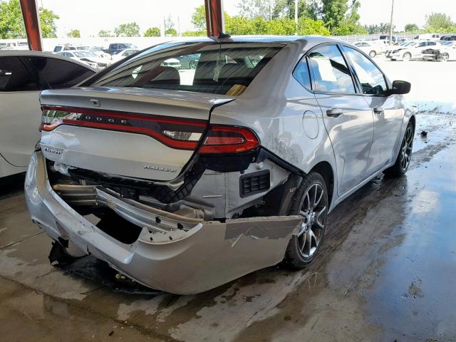 1C3CDFBA3DD335623 - 2013 DODGE DART SXT SILVER photo 4