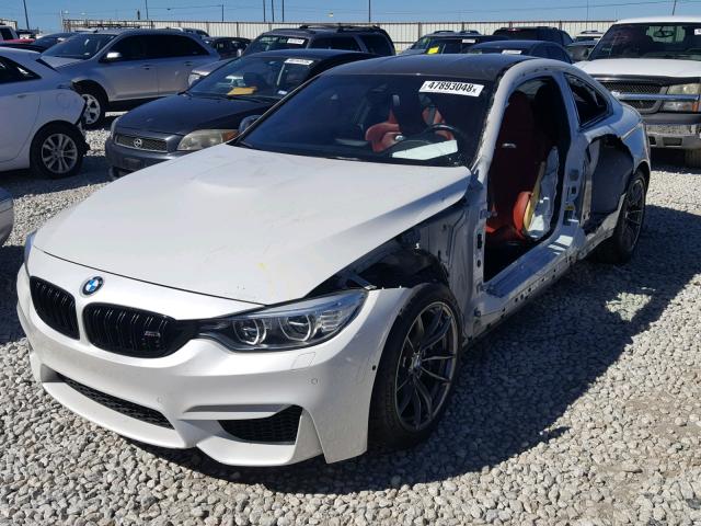 WBS3R9C51FK333604 - 2015 BMW M4 WHITE photo 2