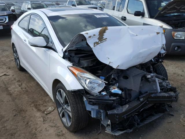 KMHDH6AE0DU000808 - 2013 HYUNDAI ELANTRA CO WHITE photo 1