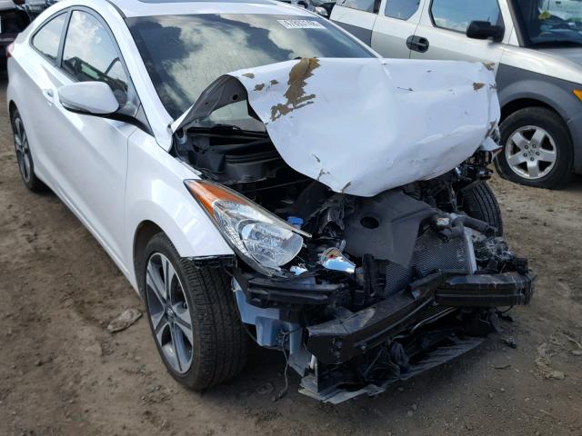 KMHDH6AE0DU000808 - 2013 HYUNDAI ELANTRA CO WHITE photo 9