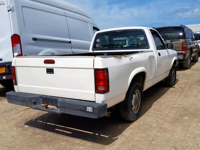 1B7FL26X2TS682518 - 1996 DODGE DAKOTA WHITE photo 4