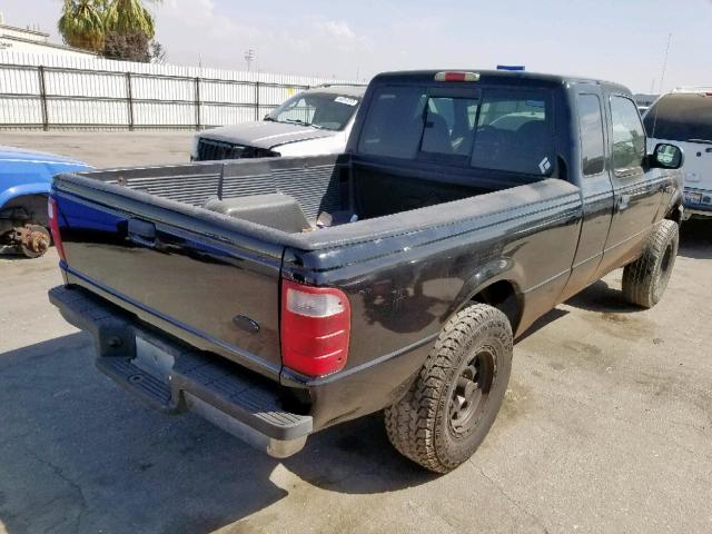 1FTYR14V93TA02658 - 2003 FORD RANGER SUP BLACK photo 4