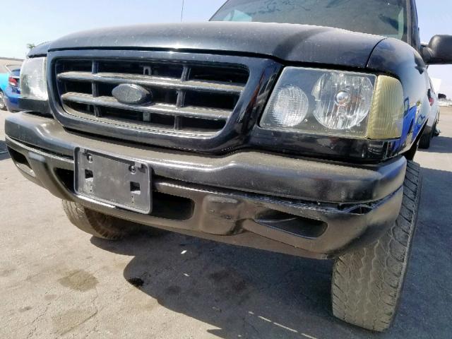 1FTYR14V93TA02658 - 2003 FORD RANGER SUP BLACK photo 9