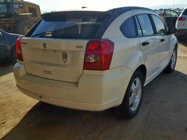 1B3HB48C17D562089 - 2007 DODGE CALIBER SX WHITE photo 4