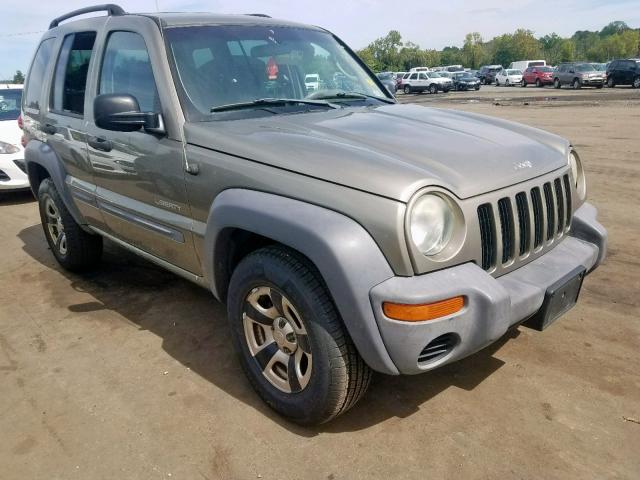 1J4GL48K14W181609 - 2004 JEEP LIBERTY SP BROWN photo 1