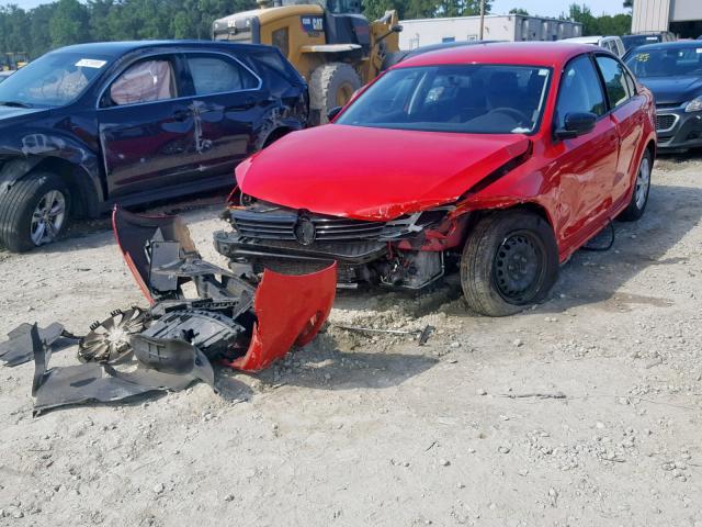 3VW2K7AJ3CM471013 - 2012 VOLKSWAGEN JETTA BASE RED photo 2