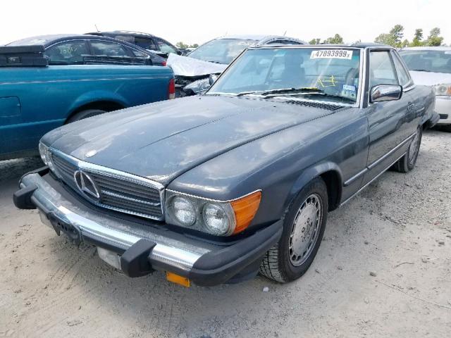 WDBBA48D5JA083004 - 1988 MERCEDES-BENZ 560 SL GRAY photo 2