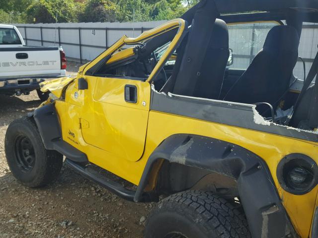 1J4FA29126P741470 - 2006 JEEP WRANGLER / YELLOW photo 10