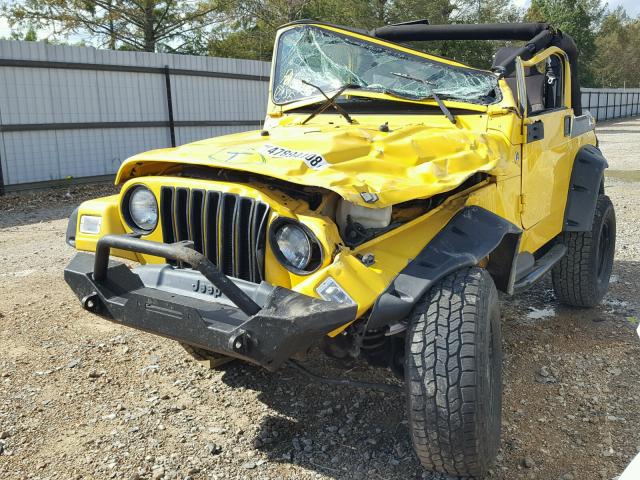 1J4FA29126P741470 - 2006 JEEP WRANGLER / YELLOW photo 2