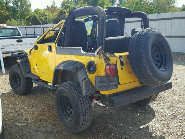 1J4FA29126P741470 - 2006 JEEP WRANGLER / YELLOW photo 3