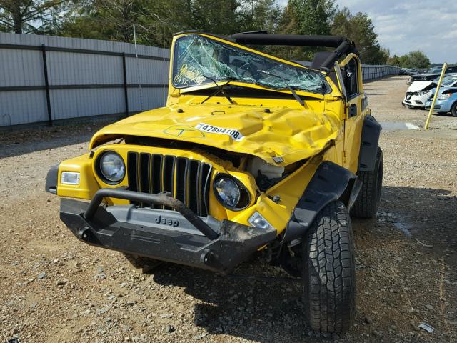 1J4FA29126P741470 - 2006 JEEP WRANGLER / YELLOW photo 9