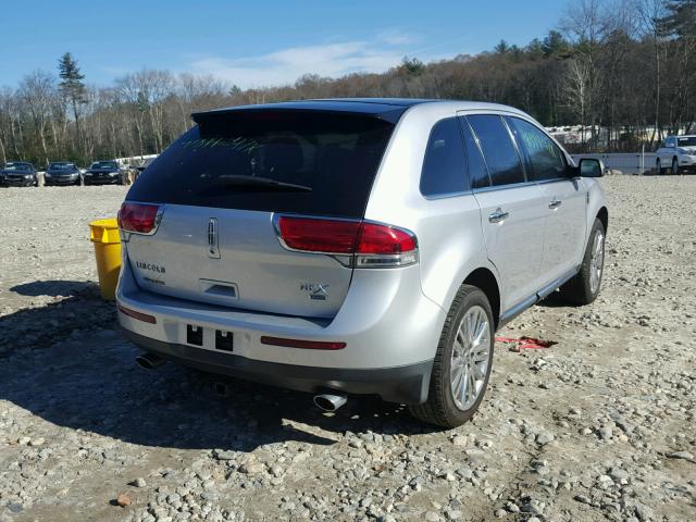 2LMDJ8JK8BBJ20868 - 2011 LINCOLN MKX SILVER photo 4