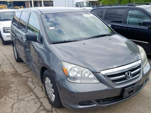 5FNRL38257B066352 - 2007 HONDA ODYSSEY LX GRAY photo 1