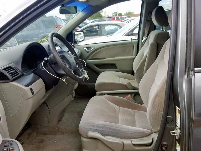 5FNRL38257B066352 - 2007 HONDA ODYSSEY LX GRAY photo 5