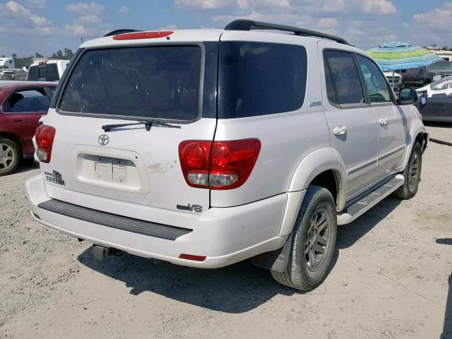 5TDZT38A77S294808 - 2007 TOYOTA SEQUOIA LI WHITE photo 4