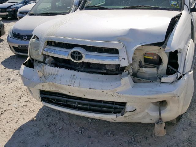 5TDZT38A77S294808 - 2007 TOYOTA SEQUOIA LI WHITE photo 9