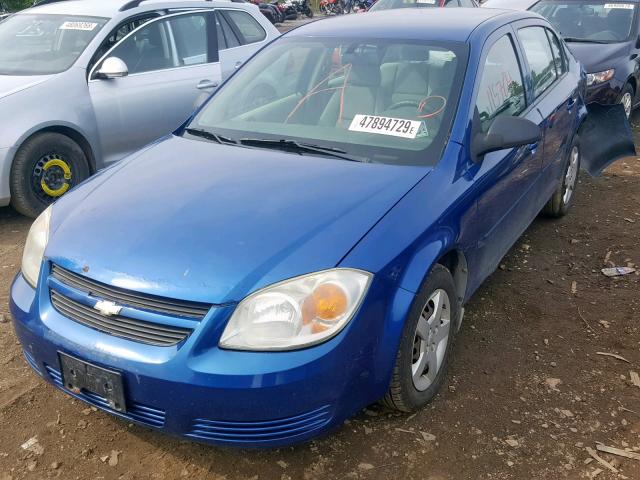 1G1AK54F757666886 - 2005 CHEVROLET COBALT BLUE photo 2