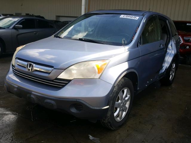 JHLRE48767C035025 - 2007 HONDA CR-V EXL BLUE photo 2