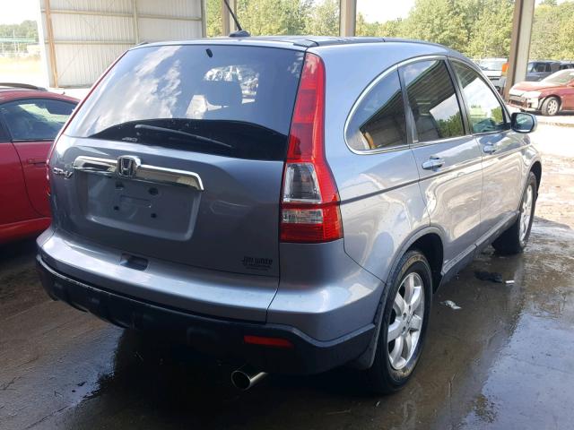 JHLRE48767C035025 - 2007 HONDA CR-V EXL BLUE photo 4