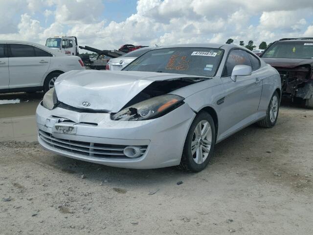 KMHHM66D77U244795 - 2007 HYUNDAI TIBURON GS SILVER photo 2