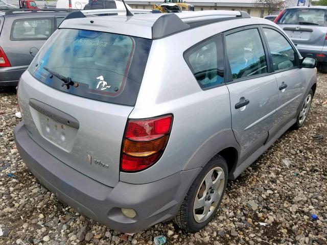 5Y2SL65827Z407082 - 2007 PONTIAC VIBE SILVER photo 4