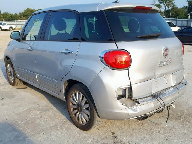 ZFBCFAAHXHZ040120 - 2017 FIAT 500L POP SILVER photo 3