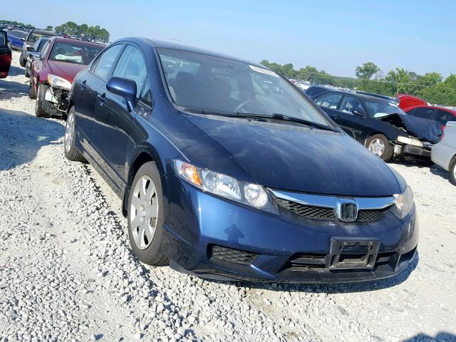 19XFA16549E007621 - 2009 HONDA CIVIC LX BLUE photo 1