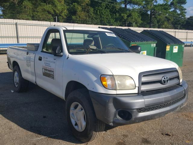 5TBJN32194S445216 - 2004 TOYOTA TUNDRA WHITE photo 1